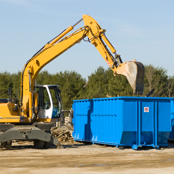 what happens if the residential dumpster is damaged or stolen during rental in Plymouth CA